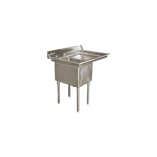 Aero Aero Manufacturing Company One Bowl Deluxe SS NSF Sink W/ 36W Right Drainboard 3F1-2116-30R - main